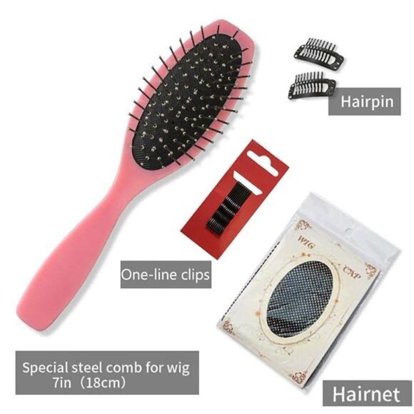 Blonde Short Bob Wig Straight Rose Golden Bob Wig with Bangs Synthetic Straight - Picture 5 of 6